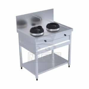 Stainless steel cooking range 2 burners by Nice kitchen